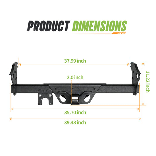 Dakrova Class 3 Trailer Hitch, 2" Receiver | For 2005-2015 Toyota Tacoma (Excludes X-Runner)