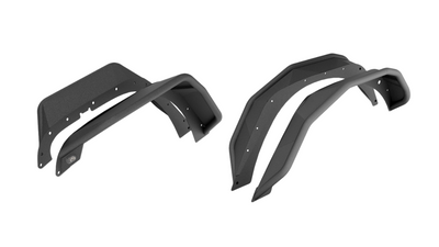 Tubular Steel Fender Flares with LED Turn Signals, 4 PCS | 2007–2018 Jeep Wrangler JK/JKU