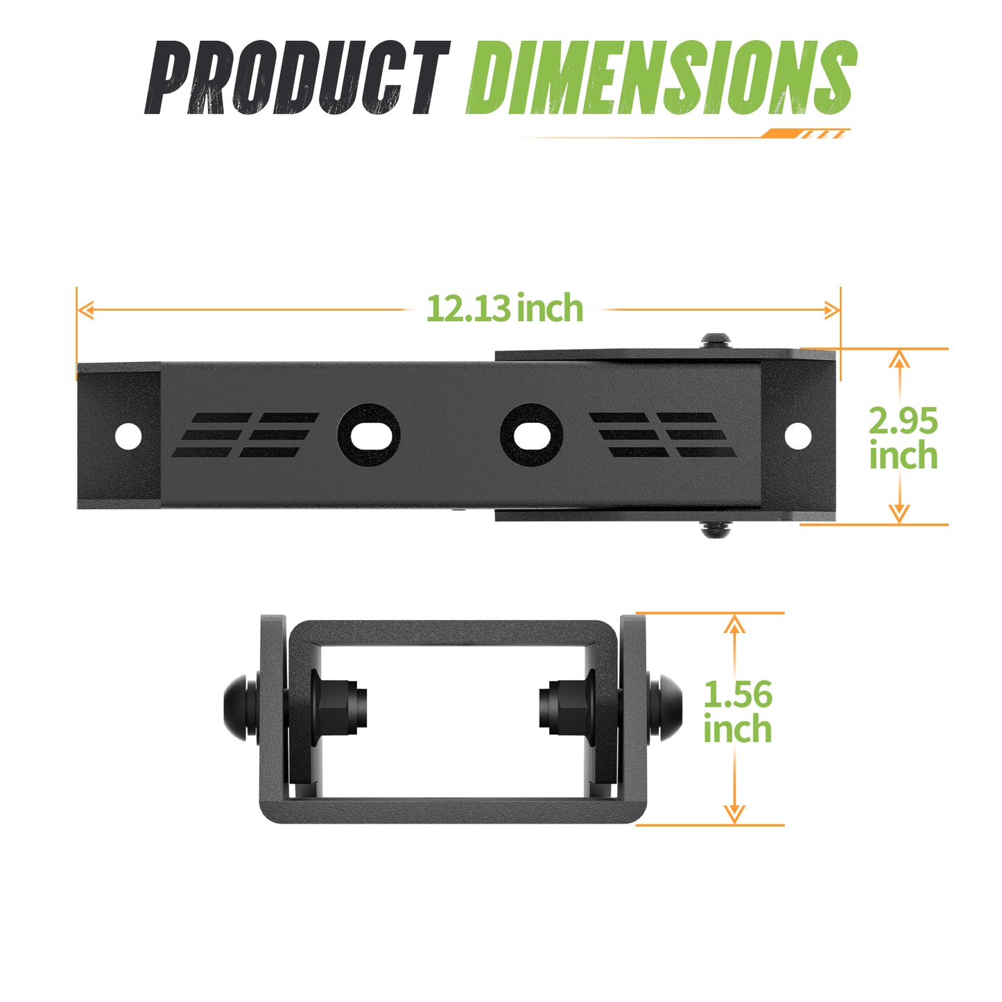 Dakrova Heavy-Duty Tailgate Hinge Set 2 PCS | For 1997-2006 Jeep Wrangler TJ, Black