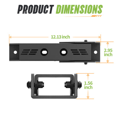 Dakrova Heavy-Duty Tailgate Hinge Set 2 PCS | For 1997-2006 Jeep Wrangler TJ, Black
