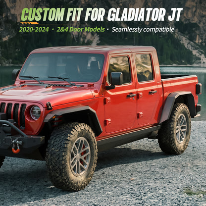 44.4" Front / 54.7" Rear Dakrova Heavy-Duty Fender Flares | For 2020-2024 Jeep Gladiator JT