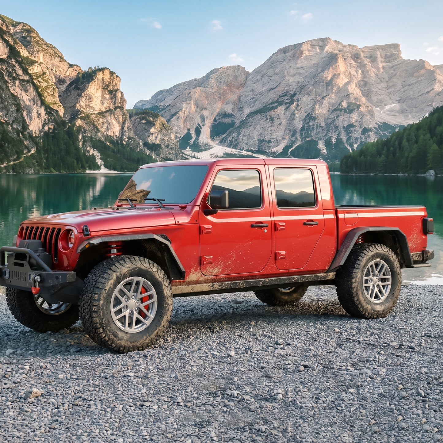 44.4" Front / 54.7" Rear Dakrova Heavy-Duty Fender Flares | For 2020-2024 Jeep Gladiator JT