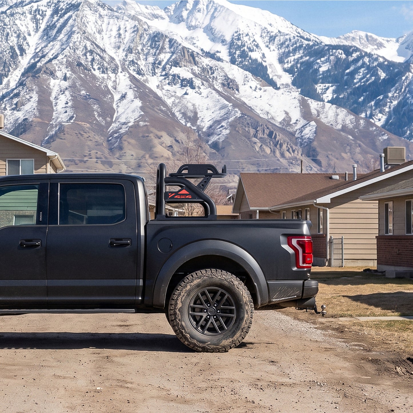 55.91" – 59.84" Adjustable Width Dakrova Roll Bar | For Toyota Tacoma, Chevy Colorado, GMC Canyon, Nissan Frontier, Ford Ranger, Jeep Gladiator JT Mid-Size Pickup Trucks