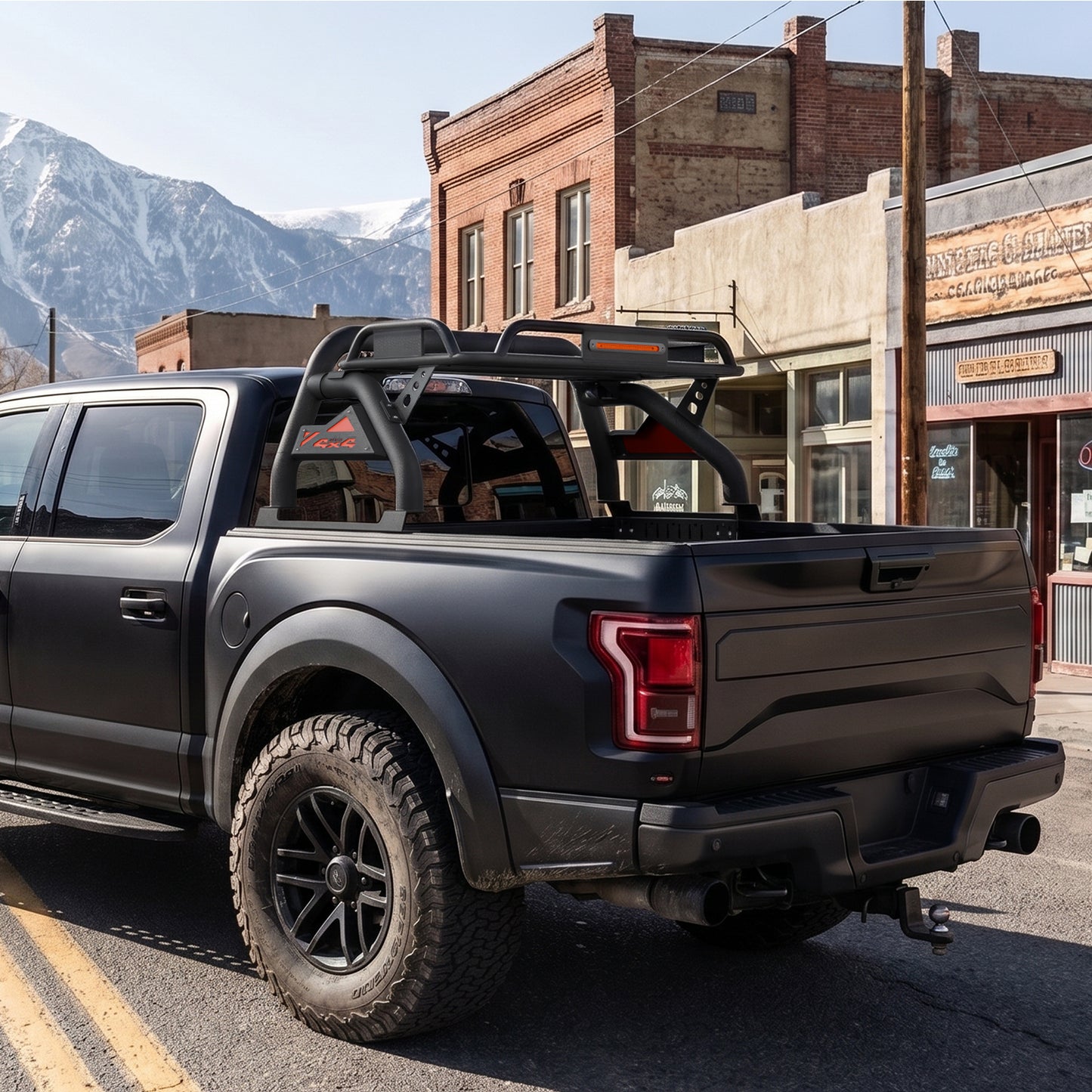 55.91" – 59.84" Adjustable Width Dakrova Roll Bar | For Toyota Tacoma, Chevy Colorado, GMC Canyon, Nissan Frontier, Ford Ranger, Jeep Gladiator JT Mid-Size Pickup Trucks