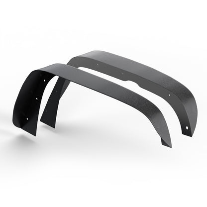 43.82" Front / 45.79" Rear Dakrova Steel Flat Fender Flares, Front & Rear | For 2007-2018 Jeep Wrangler JK/JKU 2/4 Doors