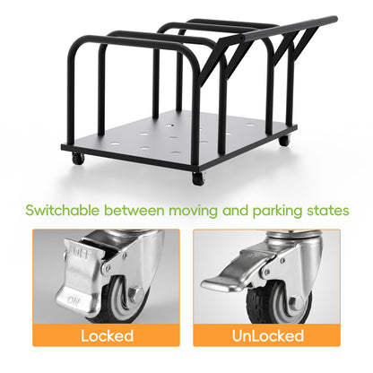 Removable Door Storage Cart with Caster Wheels | Wrangler, Gladiator & Bronco