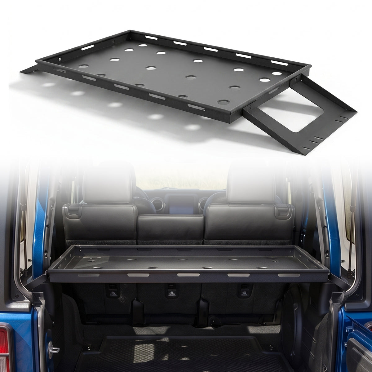 Rear Trunk Cargo Rack with Cargo Net | Jeep Wrangler JK/JL 4-Door