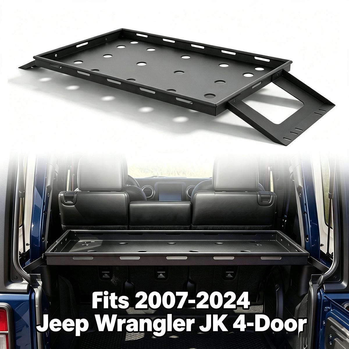 Rear Trunk Cargo Rack with Cargo Net | Jeep Wrangler JK/JL 4-Door