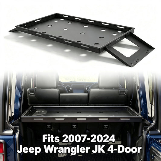 Rear Trunk Cargo Rack with Cargo Net | Jeep Wrangler JK/JL 4-Door