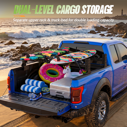 Adjustable Overland Truck Bed Rack | Mid- ＆ Full-Size Pickups