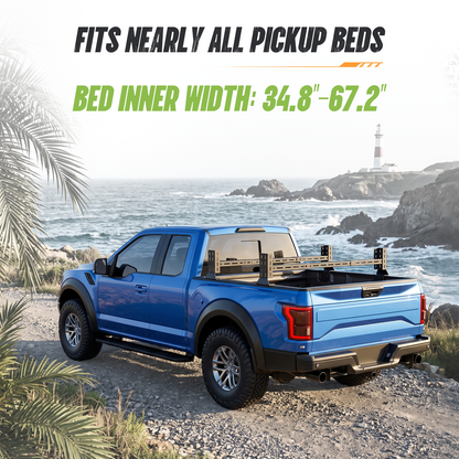 Adjustable Overland Truck Bed Rack | Mid- ＆ Full-Size Pickups