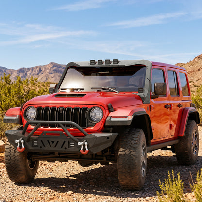 Windshield Frame Cover with 6 × 39W LED Lights | Jeep Wrangler JL/JLU & Gladiator JT