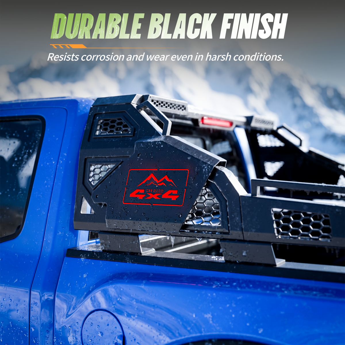 55.9"–63.8" Adjustable Truck Bed Roll Bar with LED Brake Light | Ford F-150