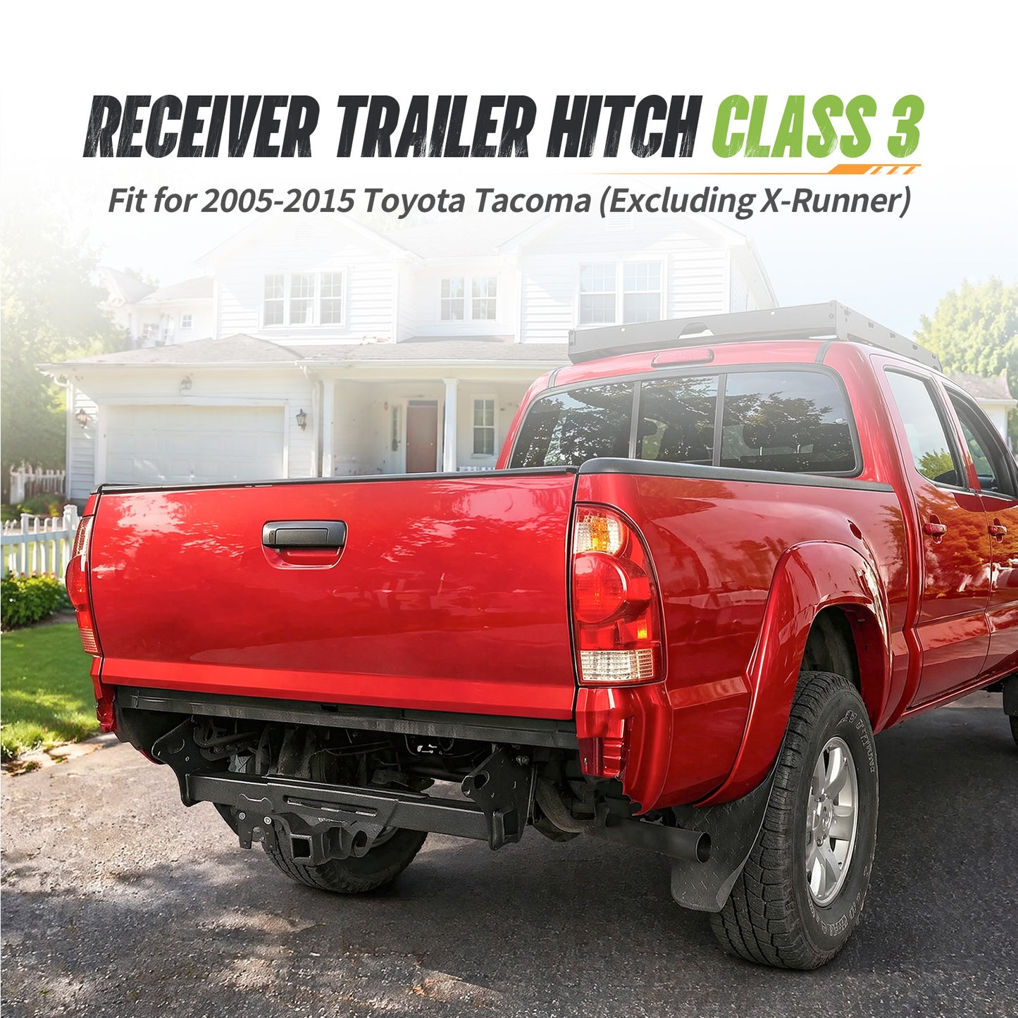 Dakrova Class 3 Trailer Hitch, 2" Receiver | For 2005-2015 Toyota Tacoma (Excludes X-Runner)