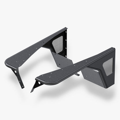 40.88"L × 17.97"H Dakrova Front Wheel Well Fender Flares | For 1997-2006 Jeep Wrangler TJ, 2004-2006 Jeep Wrangler LJ