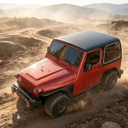 40.88"L × 17.97"H Dakrova Front Wheel Well Fender Flares | For 1997-2006 Jeep Wrangler TJ, 2004-2006 Jeep Wrangler LJ
