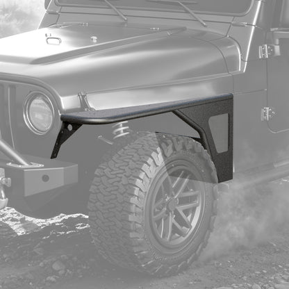 40.88"L × 17.97"H Dakrova Front Wheel Well Fender Flares | For 1997-2006 Jeep Wrangler TJ, 2004-2006 Jeep Wrangler LJ