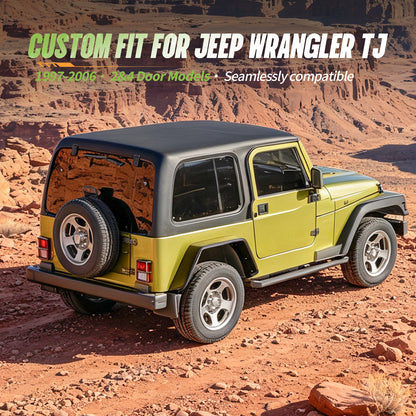 42.99"L × 18.15"H Dakrova Rear Wheel Fender Flares | For 1997-2006 Jeep Wrangler TJ