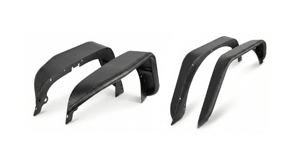 Steel Fender Flares, Front ＆ Rear, 4 PCS | 2007–2018 Jeep Wrangler JK/JKU