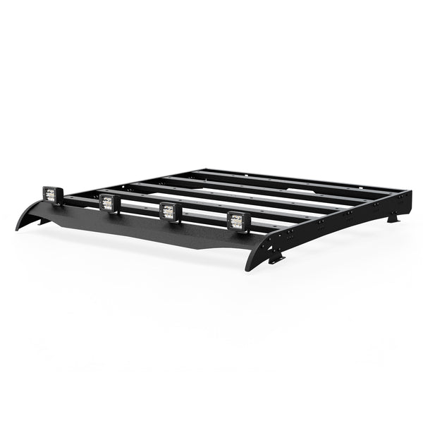 Flat Platform Roof Rack with 4 LED Lights | 2005–2023 Toyota Tacoma Double Cab
