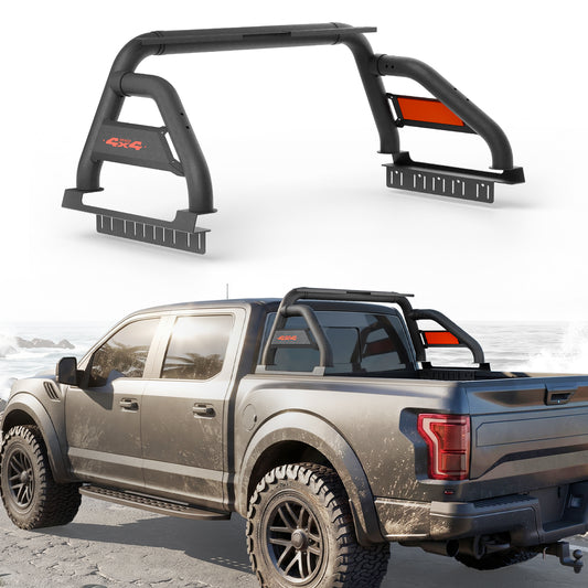 55.91" - 65.39" Adjustable Width Dakrova Roll Bar | For Full & Mid Size Pickup Trucks, Ford, Chevy, GMC, Ram, Toyota, Nissan, Jeep