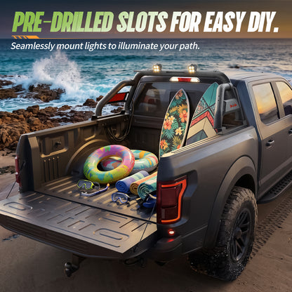 55.91" - 65.39" Adjustable Width Dakrova Roll Bar | For Full & Mid Size Pickup Trucks, Ford, Chevy, GMC, Ram, Toyota, Nissan, Jeep