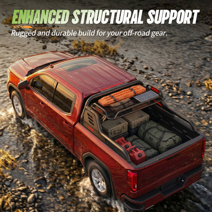 55.9"–62.99" Adjustable Width Dakrova Truck Bed Sport Roll Bar | For Ford Jeep Toyota Chevrolet GMC Nissan
