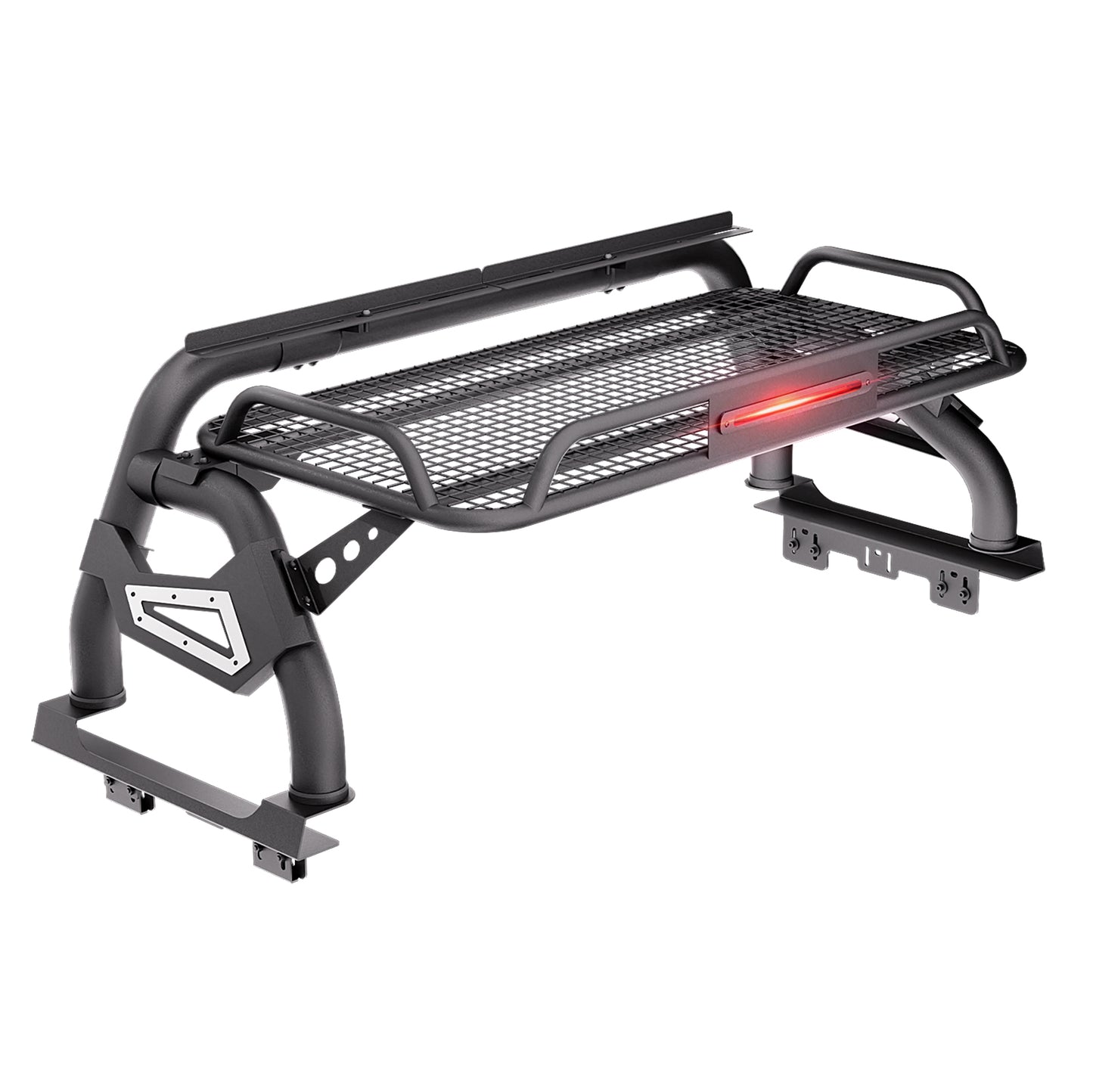 60.23"–64.17" Adjustable Width Dakrova Truck Bed Roll Bar with Cargo Basket | For Ford F-150 Raptor F-250 F-350 F-450 Super Duty, Chevy Silverado, GMC Sierra, Dodge Ram, Toyota Tundra, Nissan Titan Pickup Truck Bed Rack