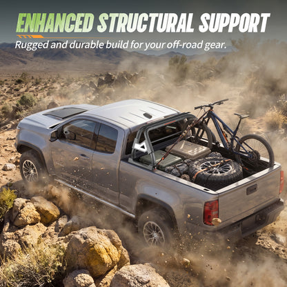 55.91"–62.99" Adjustable Width Dakrova Truck Bed Sport Roll Bar, LED Light Included | For Ford Ranger, Jeep Gladiator, Toyota Tacoma/Hilux, Chevy Colorado, GMC Canyon, Nissan Frontier