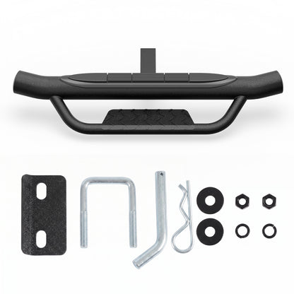 2" Receiver Dakrova Heavy-Duty Trailer Hitch Step Bar | For 2 Inch Hitch Receiver, Black Bumper Protector