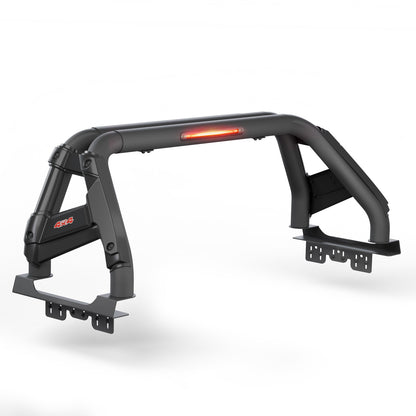 56"–63" Adjustable Width Dakrova Truck Bed Sport Roll Bar, LED Brake Light | For Ford, Jeep, Toyota, Chevrolet, GMC, Nissan