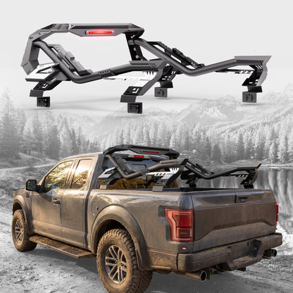 55.9"–63.8" Adjustable Width Dakrova Truck Bed Roll Bar | For Ford, Jeep, Toyota, Chevrolet, GMC, Nissan
