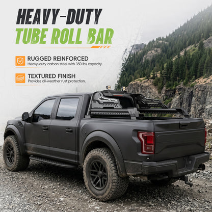 55.9"–65.3" Adjustable Width Dakrova Roll Bar with High Mount Brake Light | For Ford, Jeep, Toyota, Chevrolet, GMC, Nissan, Ram