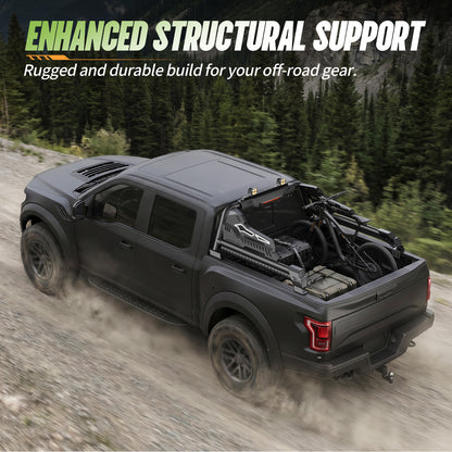 55.9"–65.3" Adjustable Width Dakrova Roll Bar with High Mount Brake Light | For Ford, Jeep, Toyota, Chevrolet, GMC, Nissan, Ram