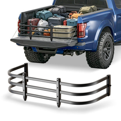49"–61" Adjustable Width  Dakrova Retractable Truck Bed Extender | For Ford Jeep Toyota Chevrolet GMC Frontier（Mid Size Pickup）