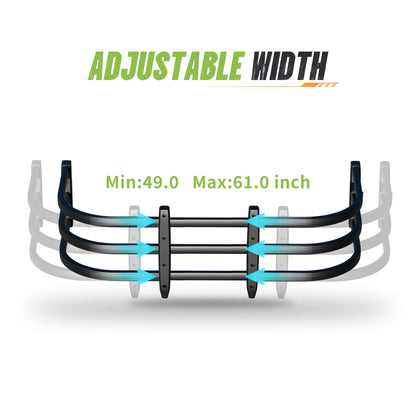 49"–61" Adjustable Width  Dakrova Retractable Truck Bed Extender | For Ford Jeep Toyota Chevrolet GMC Frontier（Mid Size Pickup）