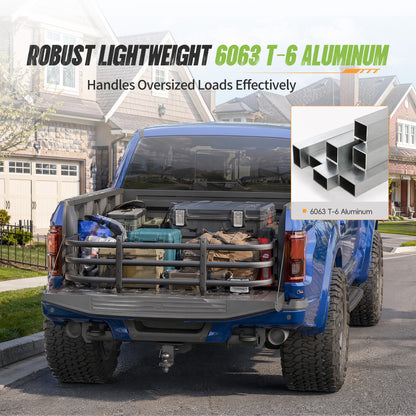 49"–61" Adjustable Width  Dakrova Retractable Truck Bed Extender | For Ford Jeep Toyota Chevrolet GMC Frontier（Mid Size Pickup）