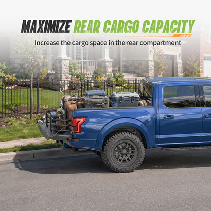 49"–61" Adjustable Width  Dakrova Retractable Truck Bed Extender | For Ford Jeep Toyota Chevrolet GMC Frontier（Mid Size Pickup）