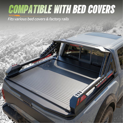55.91" – 65.35" Adjustable Width Dakrova Roll Bar | For Ford F-150/F-250/F-350, Chevy Silverado, GMC Sierra, Ram, Toyota Tundra, Nissan Titan