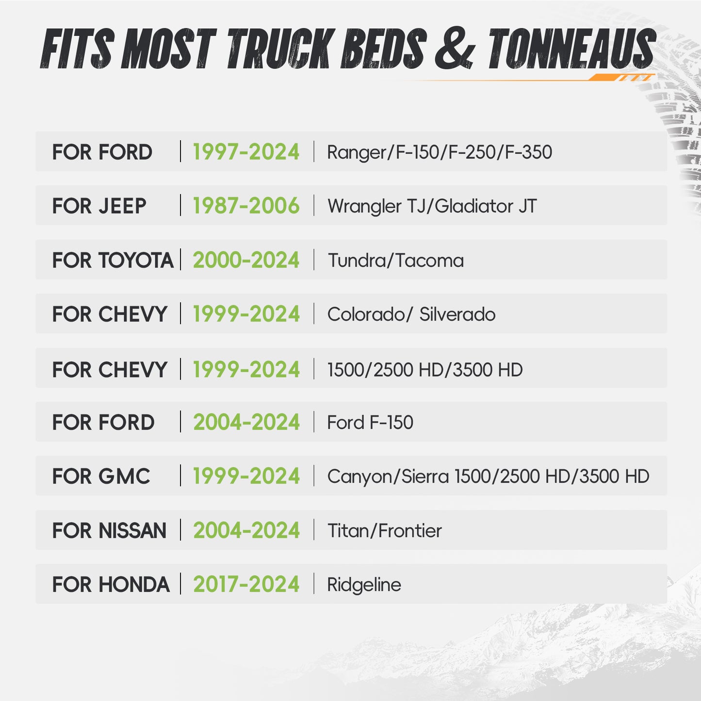 55.91" – 65.35" Adjustable Width Dakrova Roll Bar | For Ford F-150/F-250/F-350, Chevy Silverado, GMC Sierra, Ram, Toyota Tundra, Nissan Titan
